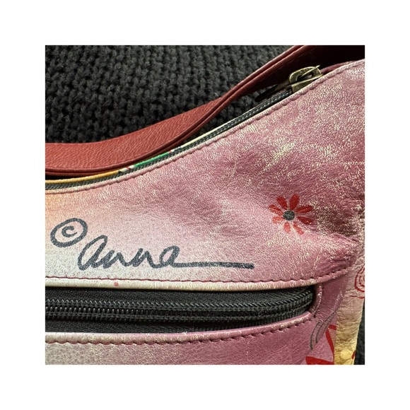 Anuschka Colorful Elephant Design Women's Bag - Picture 6 of 10